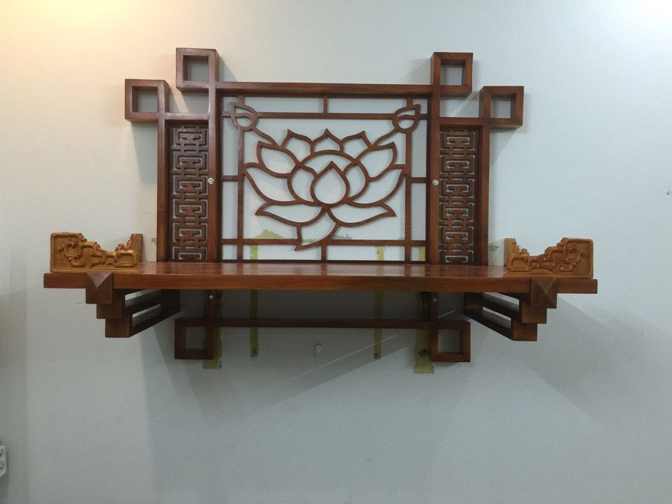 Đồ thiết kế nội thất: bàn thờ treo tường cho chung cư đẹp