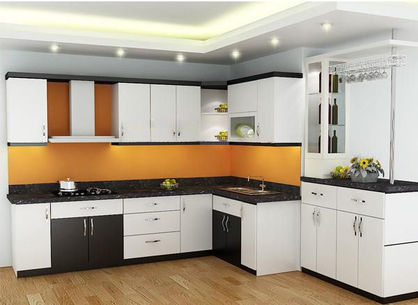 Hiện đại với mẫu tủ bếp trắng – đen phong cách | Thiết kế nhà bếp hiện đại, Tủ bếp, Thiết kế nhà bếp