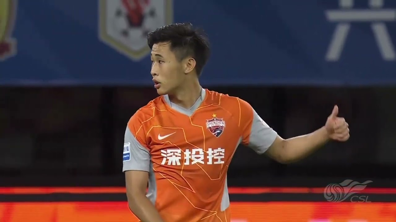 Dai Wai Tsun scores a free kick & assists | Shenzhen FC 2-1 Tianjin Jinmen Tiger | CSL 中超 深圳队 戴伟浚 - YouTube