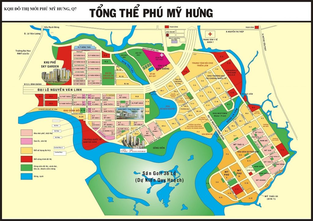 Ban do tong the Phu My Hung