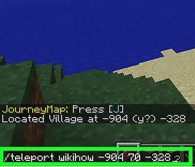 Tìm kiếm dân làng trên Minecraft PC với Cheat Code 4