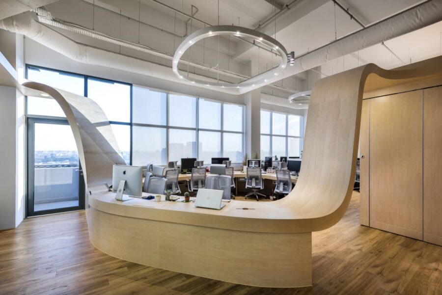 Thiết kế nội thất văn phòng với cách phối màu cực độc đáo
