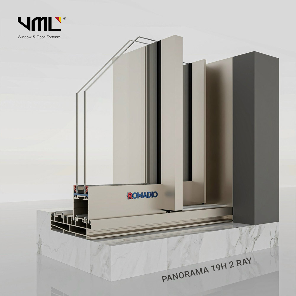 Cửa nhôm Romadio Panorama 19 - Mỏng nhất thế giới