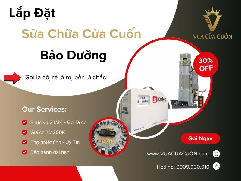 Vua Cửa Cuốn chuyên sửa cửa cuốn giá rẻ 24/7